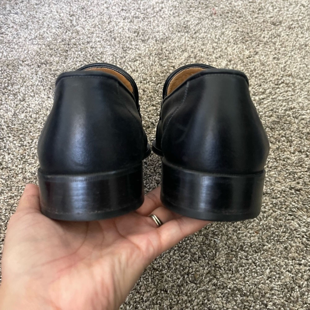 Men’s Bally Switzerland Anaxim Black Leather Loafers Size 12 - Picture 5 of 8